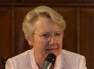 War früher Kultusministerin von Baden-Württemberg: Annette Schavan. (universidadcatolica de chile/Flickr CC BY-SA 2.0)