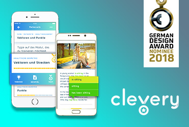 Abitur-App “Cornelsen Clevery” nominiert für den “German Design Award 2018”