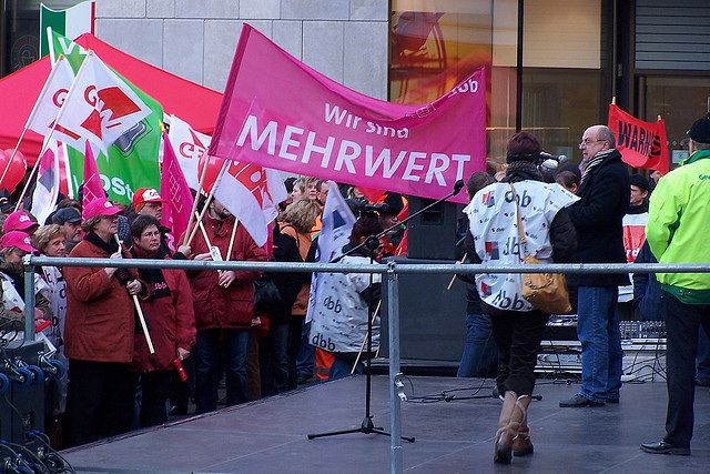Wenn es nach dem Rechnungshof geht, gibt es bald viel zu tun für die Gewerkschaften -hier eine Demonstration in Halle/Saale. (Foto. Carsten Bach/Flickr CC BY 2.0)