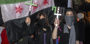 Junge Christinnen unterstützen die Freiheitsbewegung in Syrien. Foto: FreedomHouse2, Tiny.cc/syriafreedom / Flickr (CC BY 2.0)
