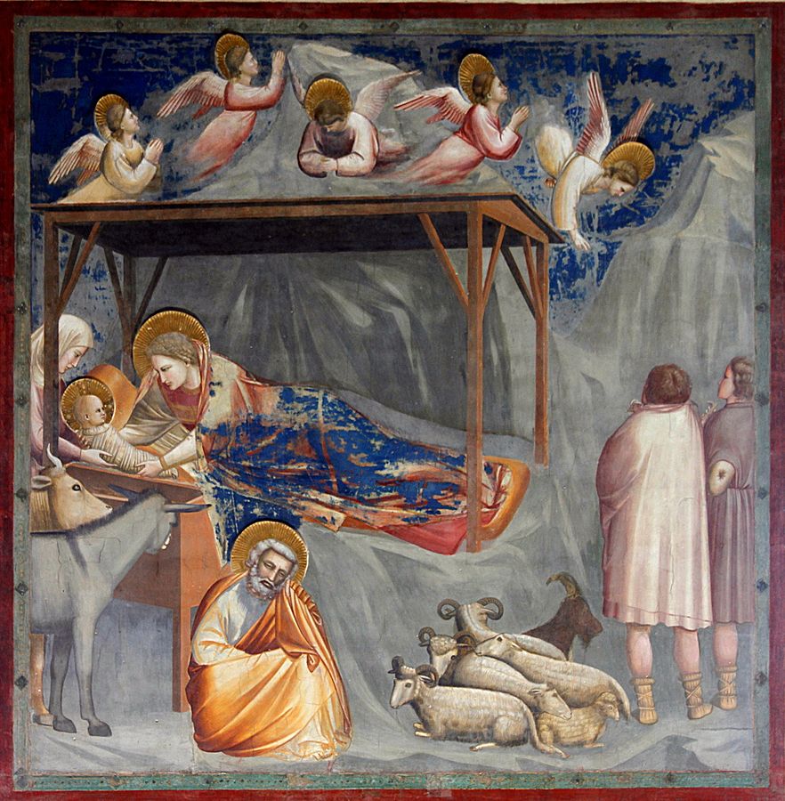 Die Geburt Jesu, dargestellt in der Capella dei Scrovegni - Padua. (Foto:José Luiz Bernardes Ribeiro / Wikimedia/ CC-BY-SA 4.0)