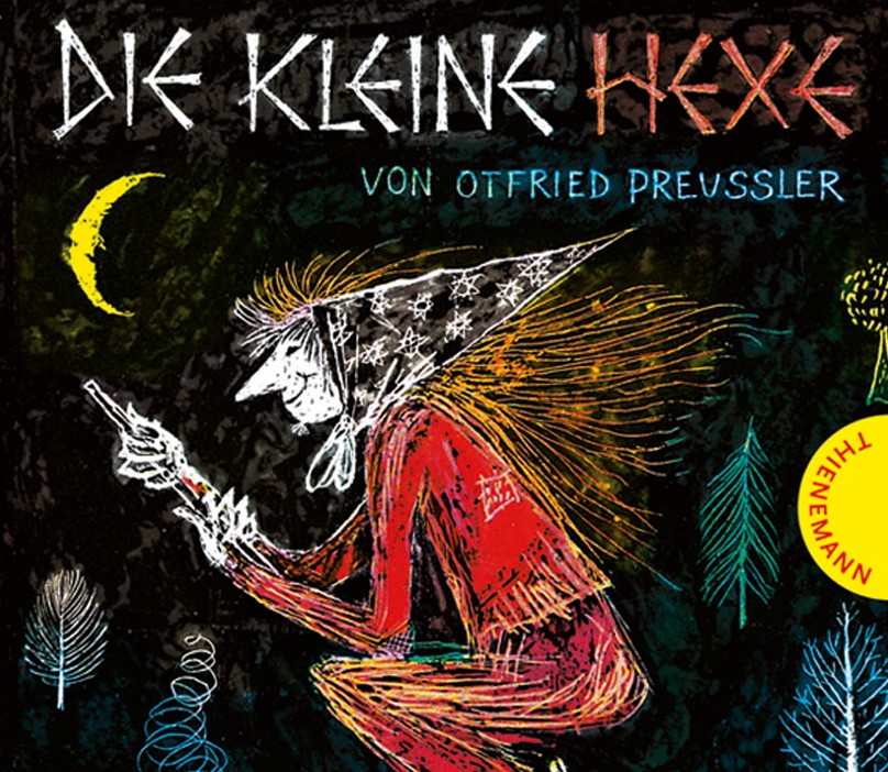 Der Text "die kleine Hexe" ist von 1957. (Cover: PR/Thinemann-Verlag)