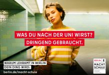 Lehrermangel: Nachwuchssuche mal unkonventionell – auch mit Kunst-Aktion auf Schulklos