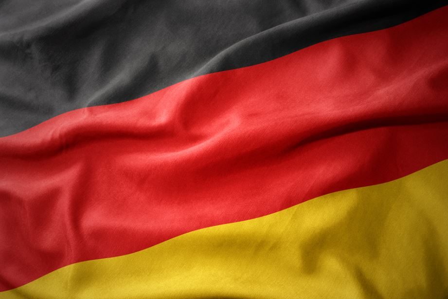 Fahne Deutschland mit Hymne 