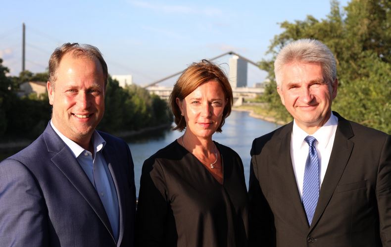 Die neuen FDP-Minister in Düsseldorf: Joachim Stamp (l.), Yvonne Gebauer und Andreas Pinckwart. Foto: FDP