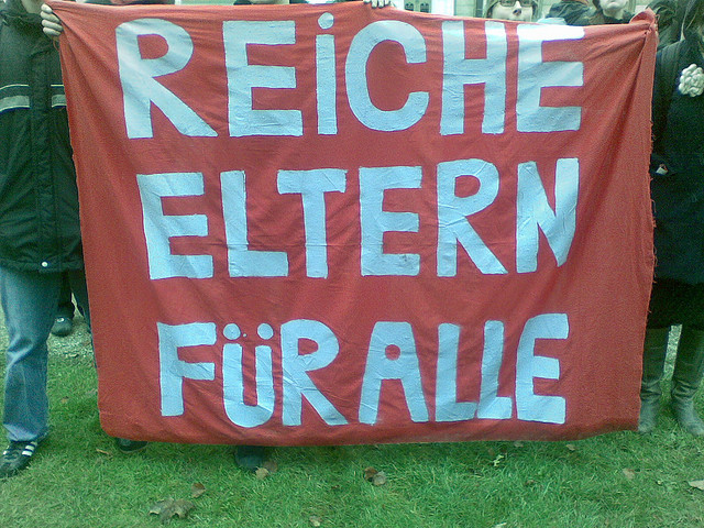 Auch eine Lösung ... Bildungsdemonstration in Potsdam 2009. Foto: Freenerd / Flickr (CC-BY-2.0)