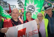 Zufriedene Gesichter bei der GEW. Foto: GEW