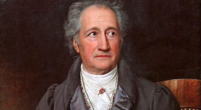 Johann Wolfgang von Darf in der Oberstufe nicht fehlen: Goethe, Ölgemälde von Joseph Karl Stieler, Quelle: Wikimedia Commons