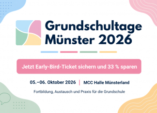Grundschultage Münster: Early-Bird-Tickets mit 33 % Rabatt sichern
