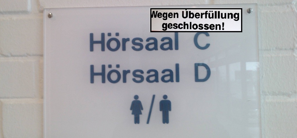 Bald Realität? Der Philologenverband sagt voraus, dass viele Abiturienten vor verschlossenen Uni-Türen stehen werden. Montage: News4teachers. Foto: jmm-hamburg / Flickr (CC BY-SA 2.0)