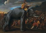 Hannibal überquert die Alpen auf einem Elefanten - Gemälde von Nicolas Poussin aus dem Jahr 1625. Foto: Wikipedia Commons