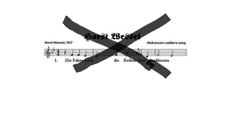 Das verbotene Horst-Wessel-Lied lässt sich im Internet leicht finden. Illu: News4teachers