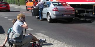 Mehr Kinder und Jugendliche sind auf dem Weg zur Schule verunglückt: Unfall in Berlin im Juni.