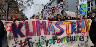 Gestern, am 25. Januar 2019, in Berlin: Schülerinnen und Schüler "streiken" für eine andere Klimapolitik. Foto: Leonhard Lenz / Wikimedia Commons (CC0 1.0)