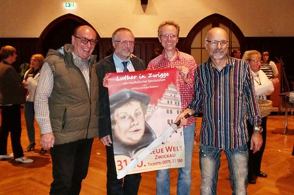 Drei Pädagogen, ein Kulturamtsleiter: Ulf Firke, Michael Löffler, Lutz Mahnke und Holger Wettstein (v. l.). Foto: Kultour Z.