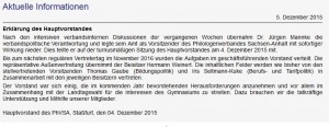 Erklärung auf der Seite des Philologenverbands Sachsen-Anhalt, Screenshot. 