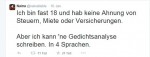 Nainas Kommentare im sozialen Netzwerk Twitter. Screenshot