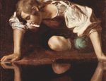 Ostdeutschland hat hinsichtlich des Narzissmus’ aufgeholt, (Ausschnitt aus Michelangelo Merisi da Caravaggios „Narziss“ (1598) Bild: Wikimedia Commons