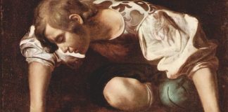Ostdeutschland hat hinsichtlich des Narzissmus’ aufgeholt, (Ausschnitt aus Michelangelo Merisi da Caravaggios „Narziss“ (1598) Bild: Wikimedia Commons