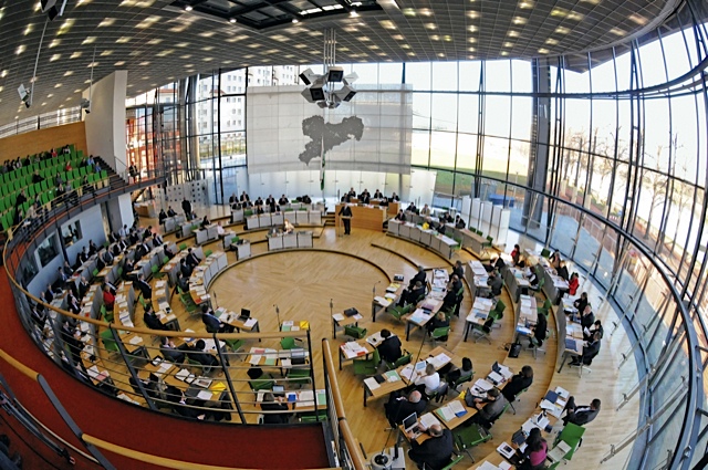 Plenarsitzung im sächsischen Landtag; Foto: „Sächsischer Landtag/Steffen Giersch“.