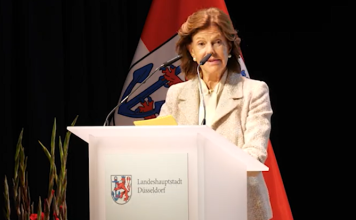 Königin Silvia weiht 106-Millionen-Neubau ihres alten Düsseldorfer Gymnasiums ein