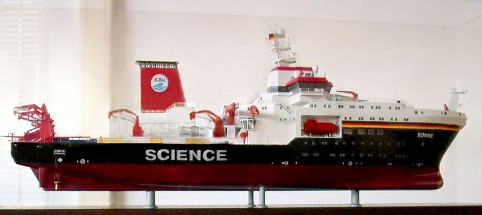 Wunderwerk der Technik: das Forschungsschiff "Sonne" - hier im Modell. Foto: Markus Bärlocher / Wikimedia Commons (CC0 1.0)  