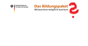 Mit dem Bildungspaket laufen in Brandenburg auch die daraus finanzierten Schulsozialarbeiterstellen aus. Logo: Bundesarbeitsministerium