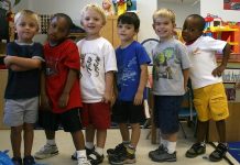 Vor dem Sprung: Kita-Kinder vor der Einschulung.