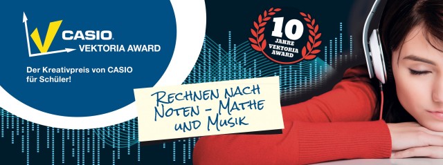Der Mathematik-Wettbewerb Vektoria Award von CASIO hat in diesem Jahr das Thema Mathematik und Musik. Teilnahmeschluss ist der 15. März 2015