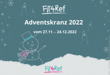 Verschönere dir die Adventszeit mit dem Fit4Ref-Adventskranz 2022