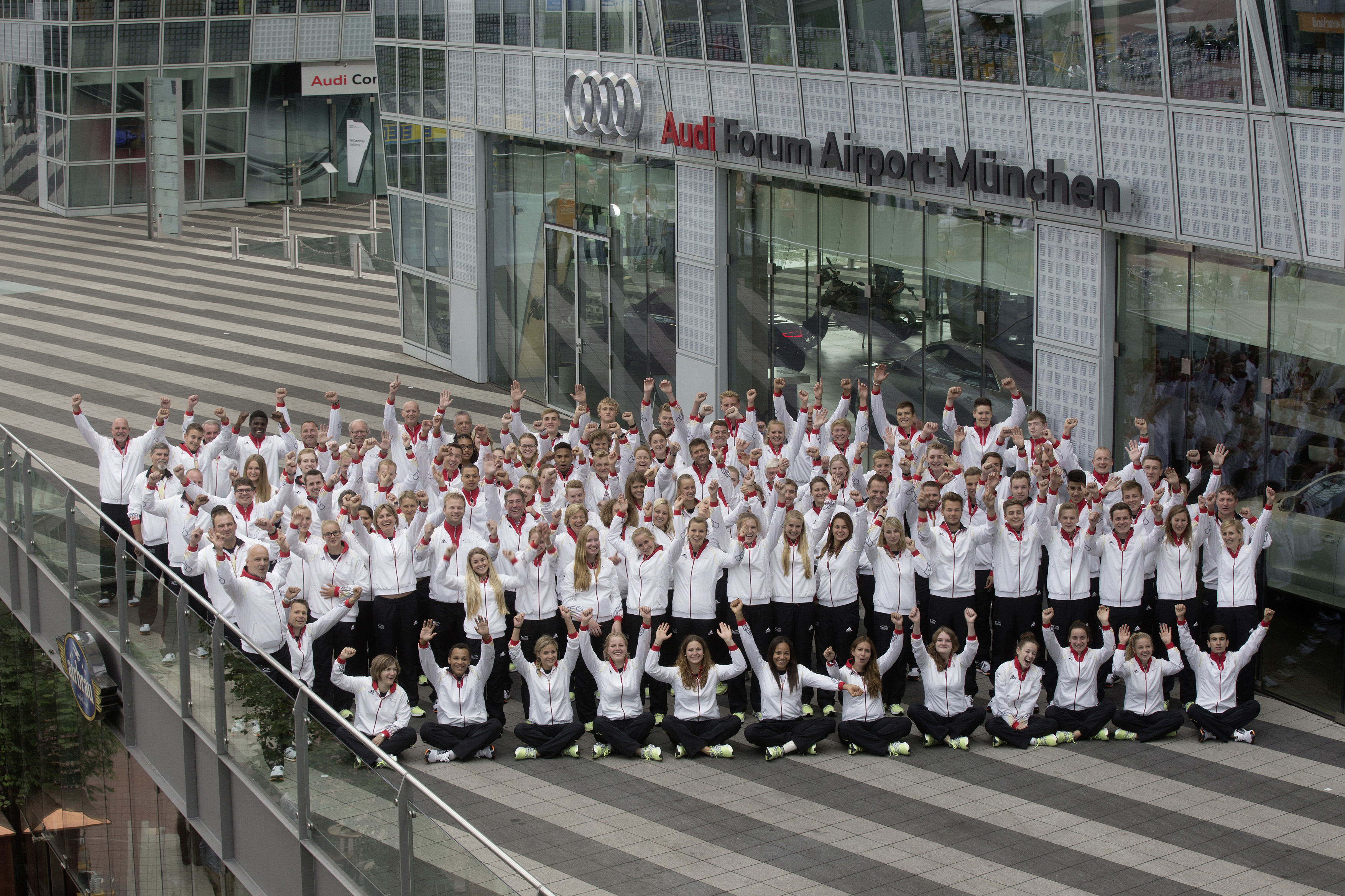 Die Mannschaft aus 83 Sportlern reist am 12. August zu den Spielen nach China. (Foto: Audi AG)
